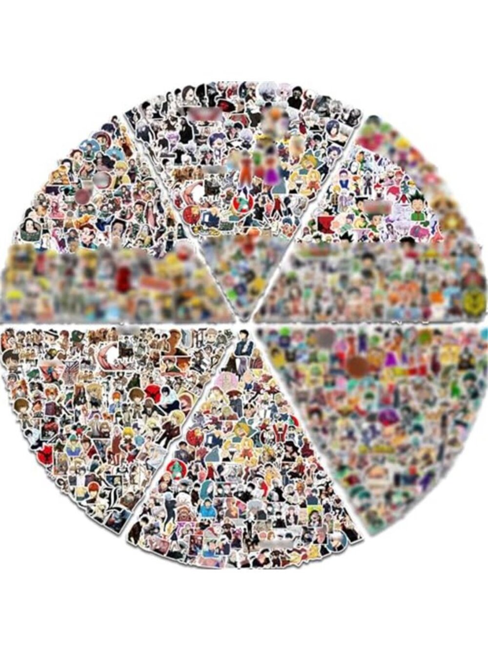 Arme Anime Stickers Pack, Waterproof Stickers for Water Bottles 600PCS
